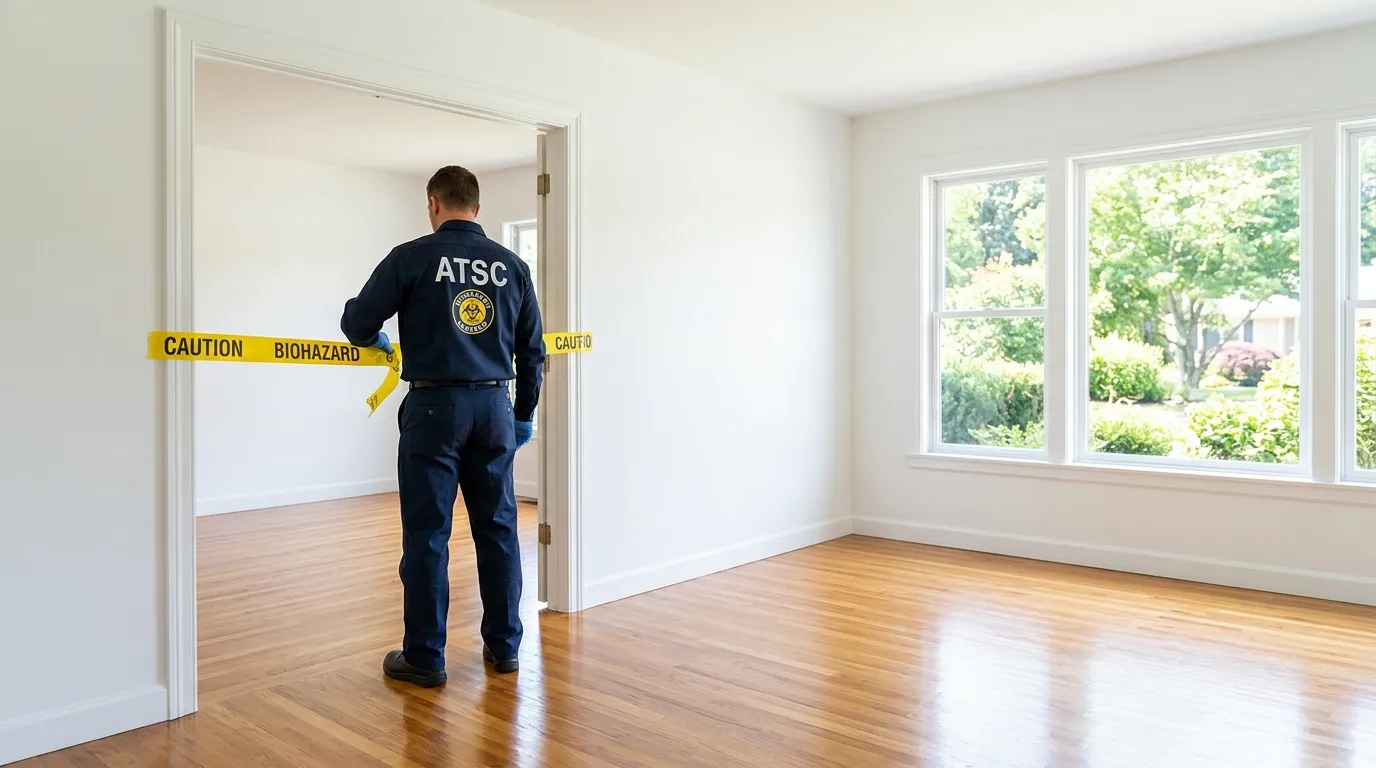 Certified biohazard cleanup crew performing Trauma Scene Cleanup in Lake Park